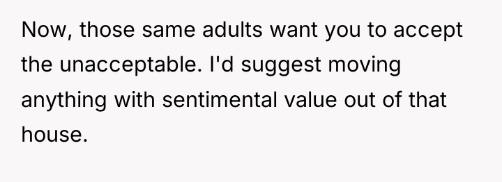 Now, those same adults want you to accept the unacceptable....