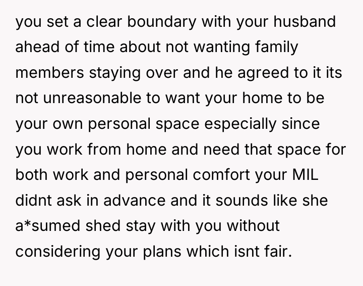 you set a clear boundary with your husband ahead of...