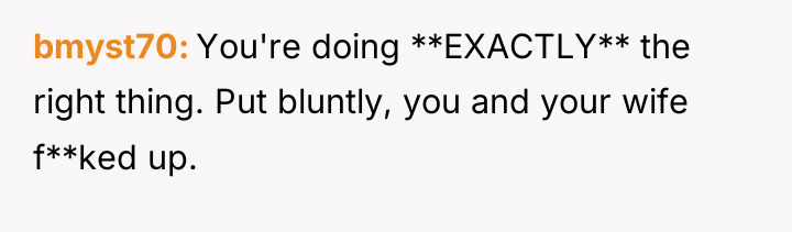 bmyst70 You're doing **EXACTLY** the right thing. Put bluntly, you...