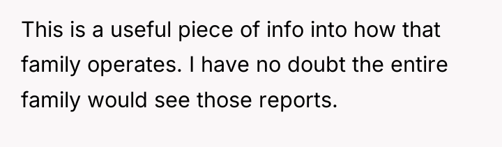 This is a useful piece of info into how that...