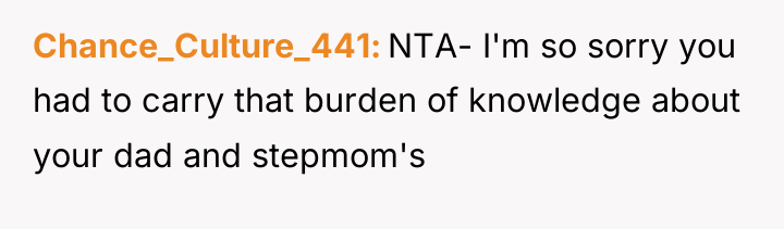 Chance_Culture_441 NTA- I'm so sorry you had to carry that...