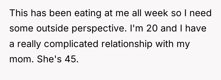 This has been eating at me all week so I...