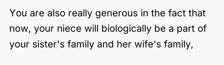 You are also really generous in the fact that now,...