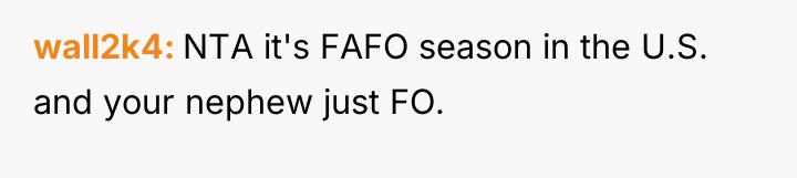 wall2k4 NTA it's FAFO season in the U.S. and your...