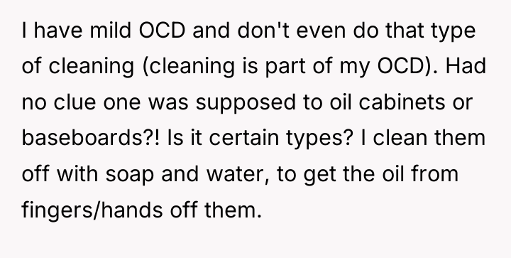 I have mild OCD and don't even do that type...