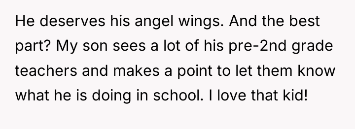He deserves his angel wings. And the best part? My...