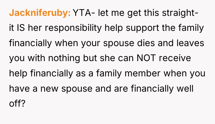Jackniferuby YTA- let me get this straight- it IS her...