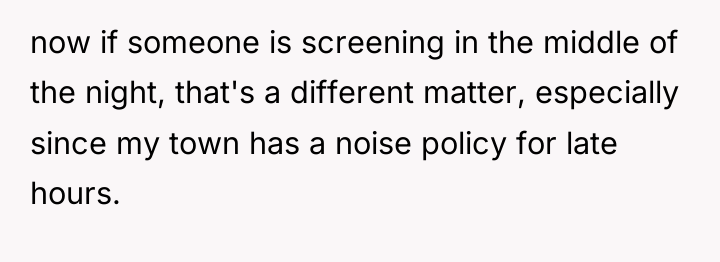 now if someone is screening in the middle of the...