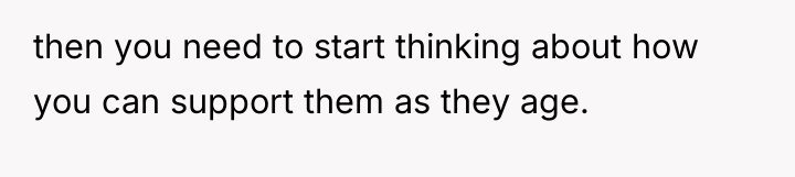 then you need to start thinking about how you can...