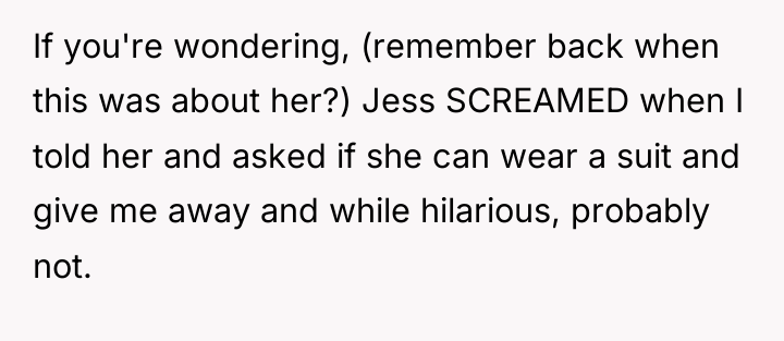 If you're wondering, (remember back when this was about her?)...