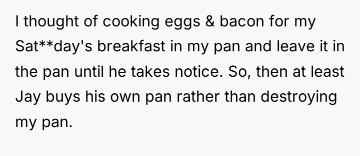 I thought of cooking eggs & bacon for my Sat**day's...
