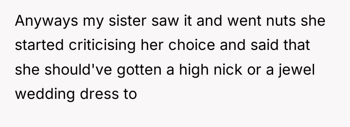 Anyways my sister saw it and went nuts she started...