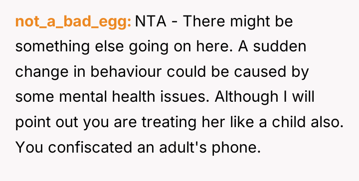 not_a_bad_egg NTA - There might be something else going on...