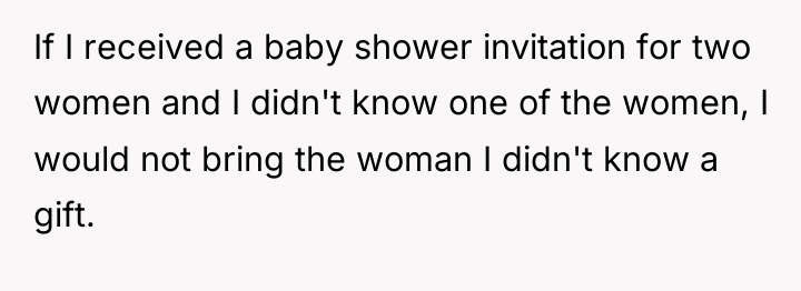 If I received a baby shower invitation for two women...