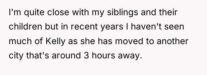 I'm quite close with my siblings and their children but...