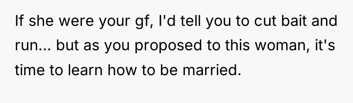 If she were your gf, I'd tell you to cut...