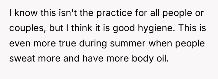 I know this isn't the practice for all people or...