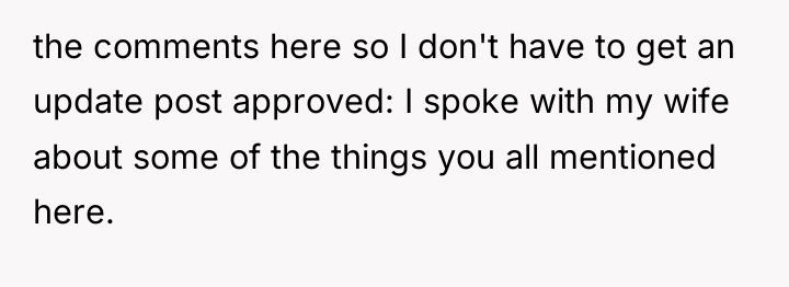 the comments here so I don't have to get an...