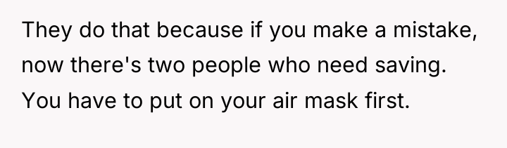 They do that because if you make a mistake, now...