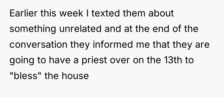 Earlier this week I texted them about something unrelated and...