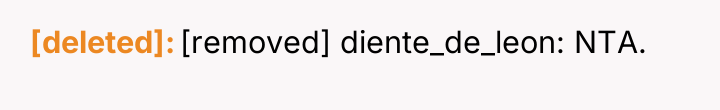 [deleted] [removed] diente_de_leon: NTA.