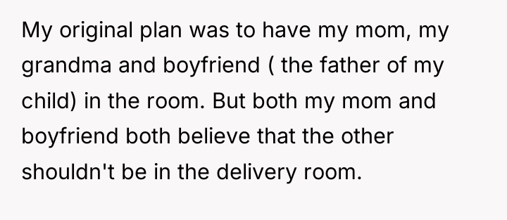 My original plan was to have my mom, my grandma...
