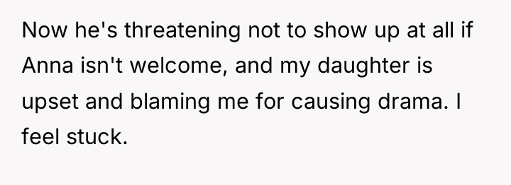 Now he's threatening not to show up at all if...