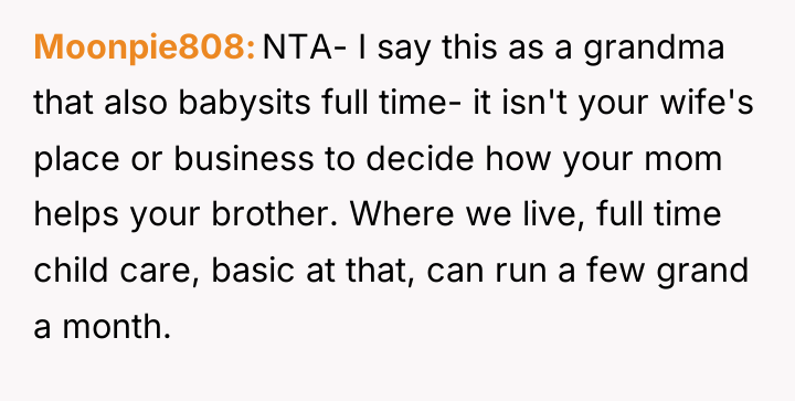 Moonpie808 NTA- I say this as a grandma that also...