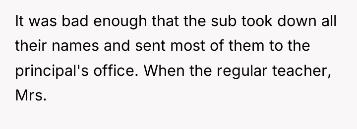 It was bad enough that the sub took down all...