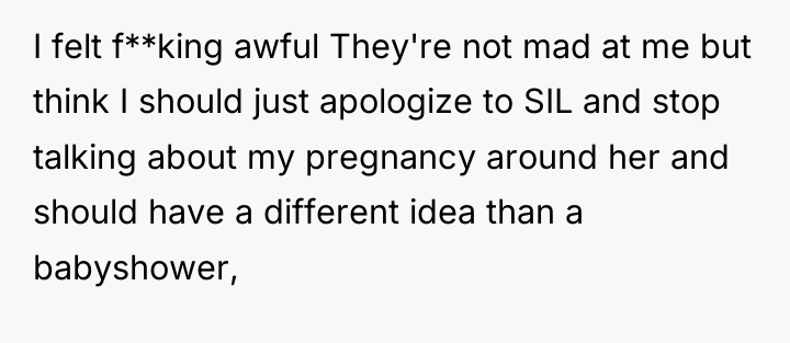 I felt f**king awful They're not mad at me but...