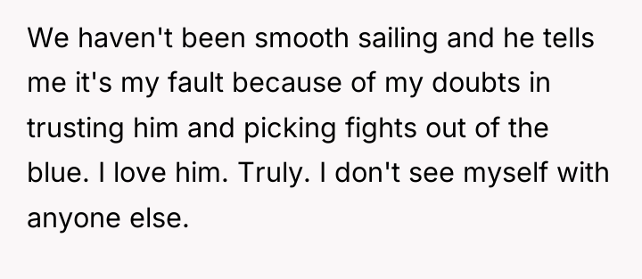 We haven't been smooth sailing and he tells me it's...