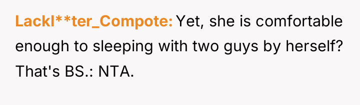 Lackl**ter_Compote Yet, she is comfortable enough to sleeping with two...