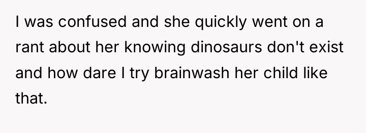 I was confused and she quickly went on a rant...