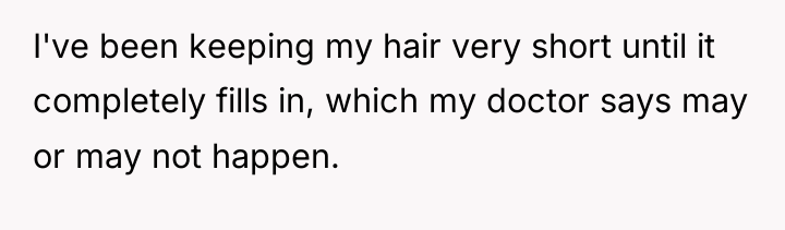 I've been keeping my hair very short until it completely...