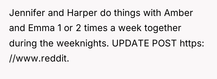 Jennifer and Harper do things with Amber and Emma 1...