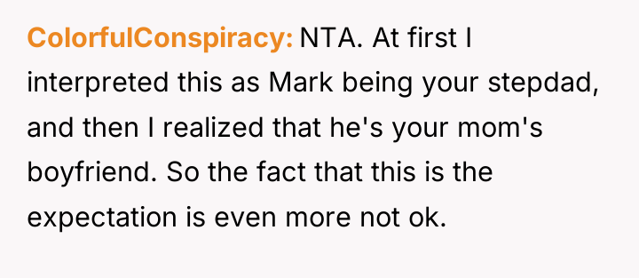 ColorfulConspiracy NTA. At first I interpreted this as Mark being...