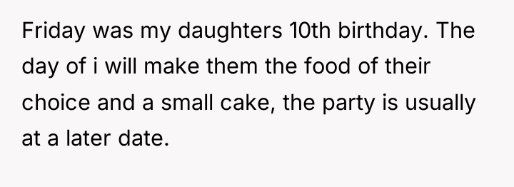 Friday was my daughters 10th birthday. The day of i...