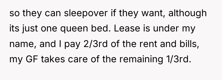 so they can sleepover if they want, although its just...