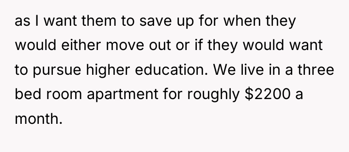 as I want them to save up for when they...