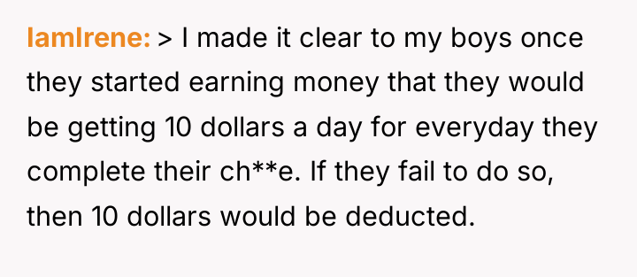 IamIrene > I made it clear to my boys once...