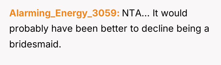 Alarming_Energy_3059 NTA... It would probably have been better to decline...
