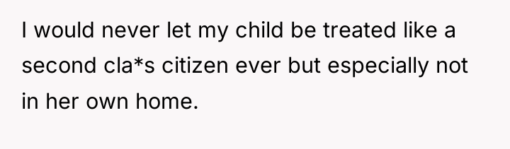 I would never let my child be treated like a...