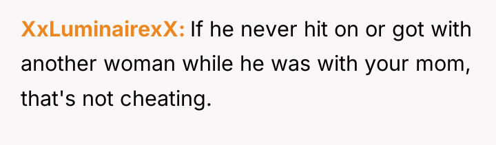 XxLuminairexX If he never hit on or got with another...