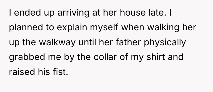 I ended up arriving at her house late. I planned...