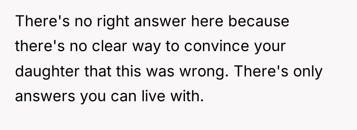 There's no right answer here because there's no clear way...