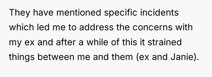 They have mentioned specific incidents which led me to address...