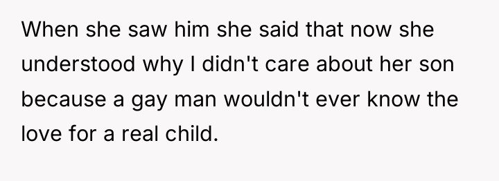 When she saw him she said that now she understood...