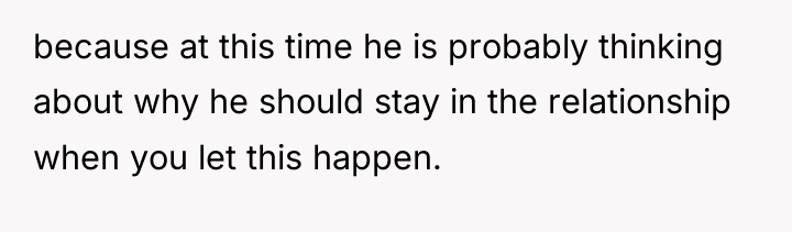 because at this time he is probably thinking about why...