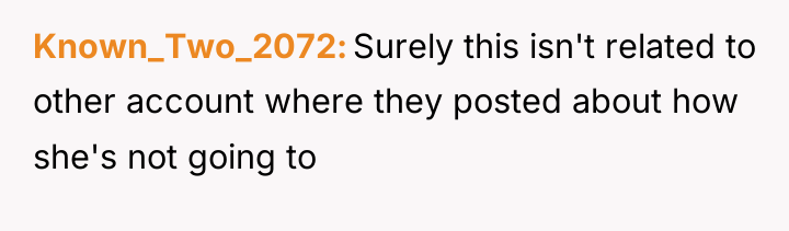 Known_Two_2072 Surely this isn't related to other account where they...