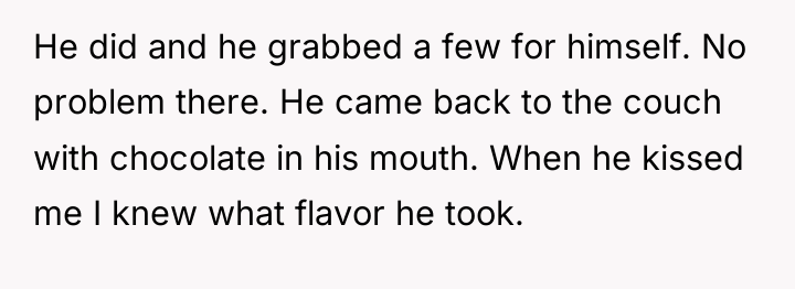 He did and he grabbed a few for himself. No...